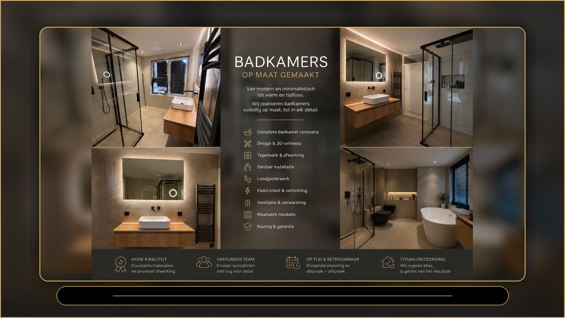 Badkamers op maat gemaakt